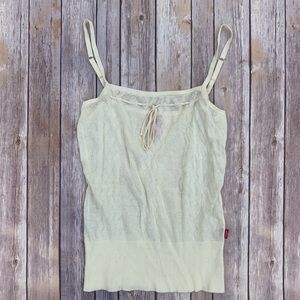 Cream Cotton Knit Tank from Levi’s